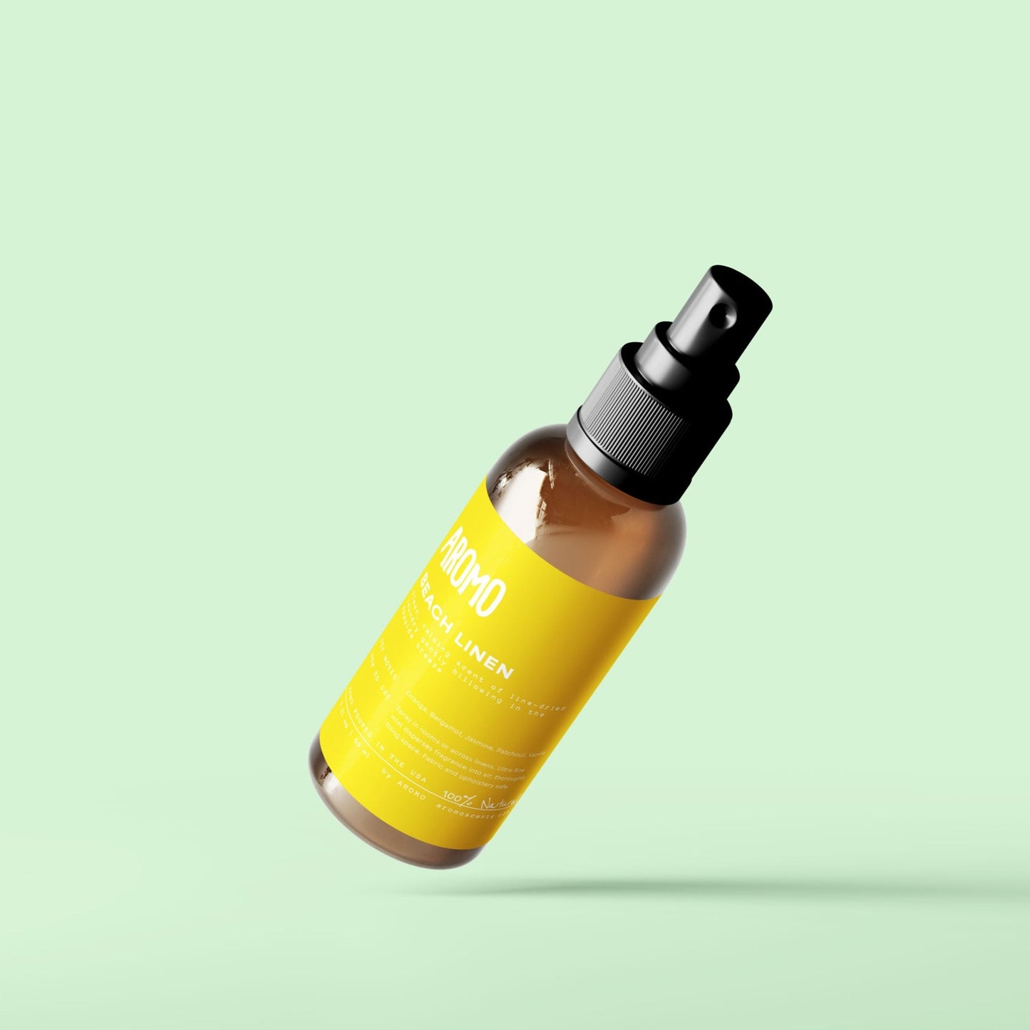 aromo mini room and linen spray in scent beach linen