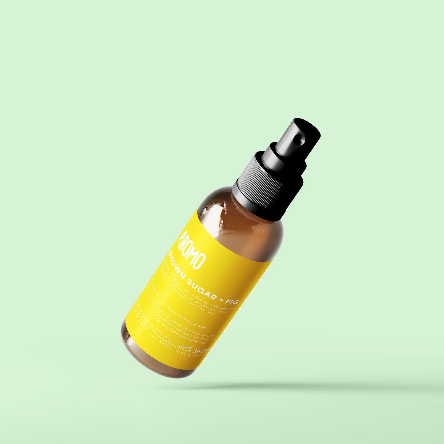 aromo mini room and linen spray in scent brown sugar fig