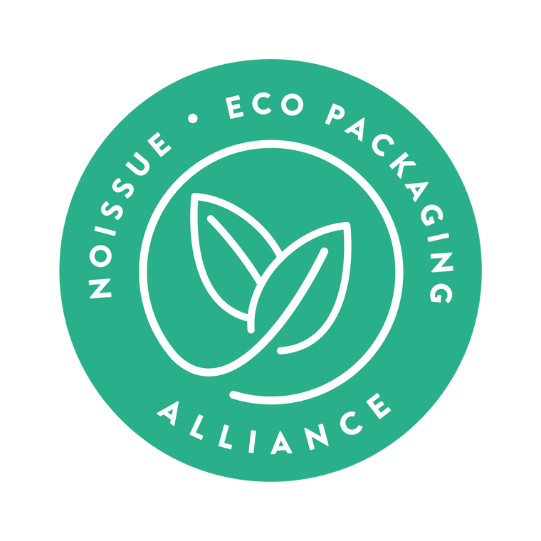 an eco friendly certification denoted by aromo's eco-friendly packaging and fulfillment 