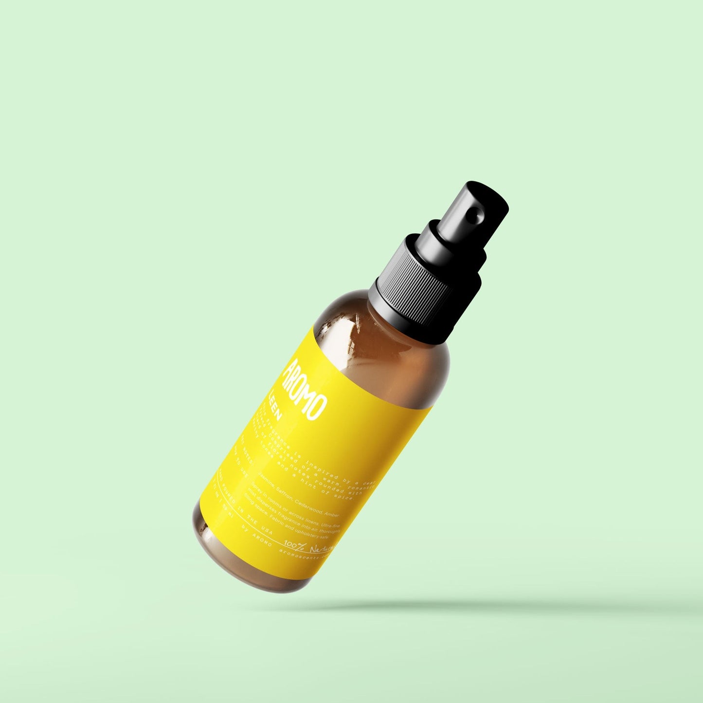 aromo mini room and linen spray in scent leen