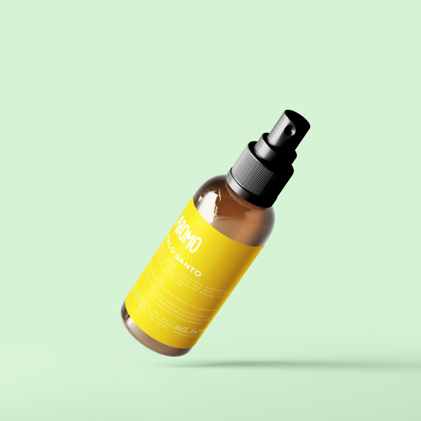 aromo mini room and linen spray in scent palo santo