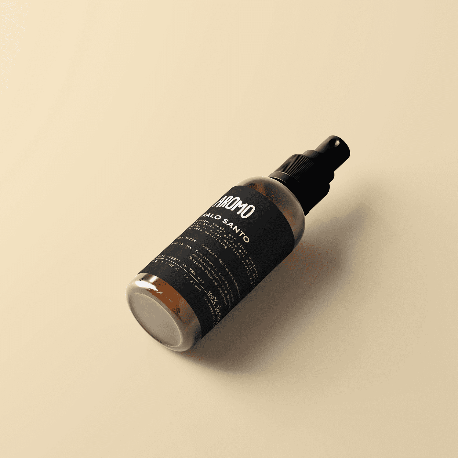 image of aromo's palo santo full size room and linen spray
